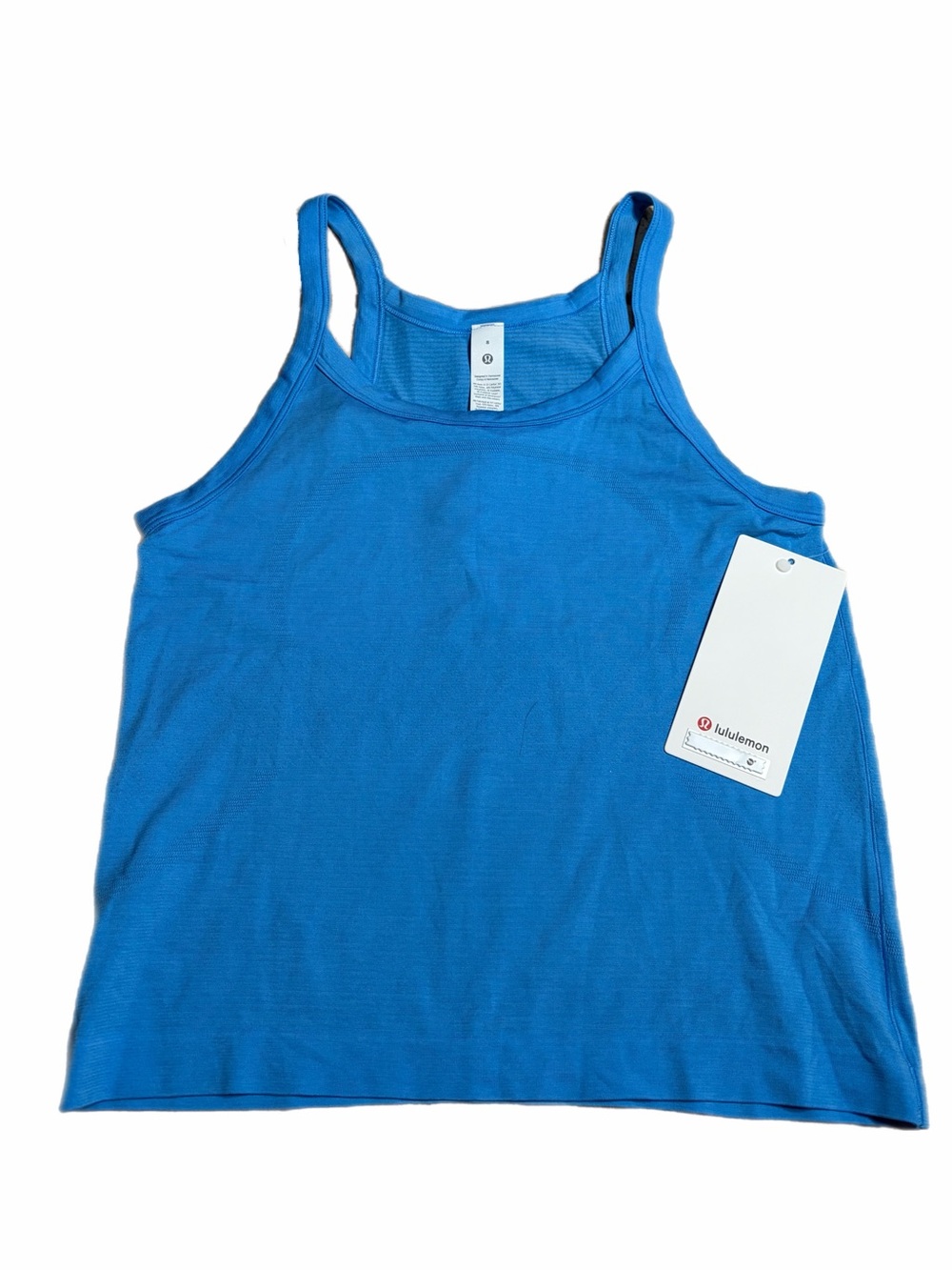 NWT Lululemon Swiftly Cami Tank Top *Race Length (Ocean Wave) Size 8